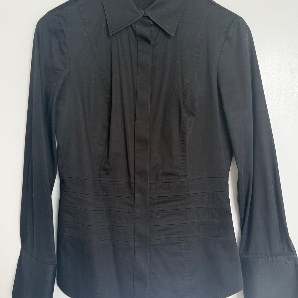Thomas Pink Classic Black Button-Front Women's Shirt Mint like new Size 10 (US6)